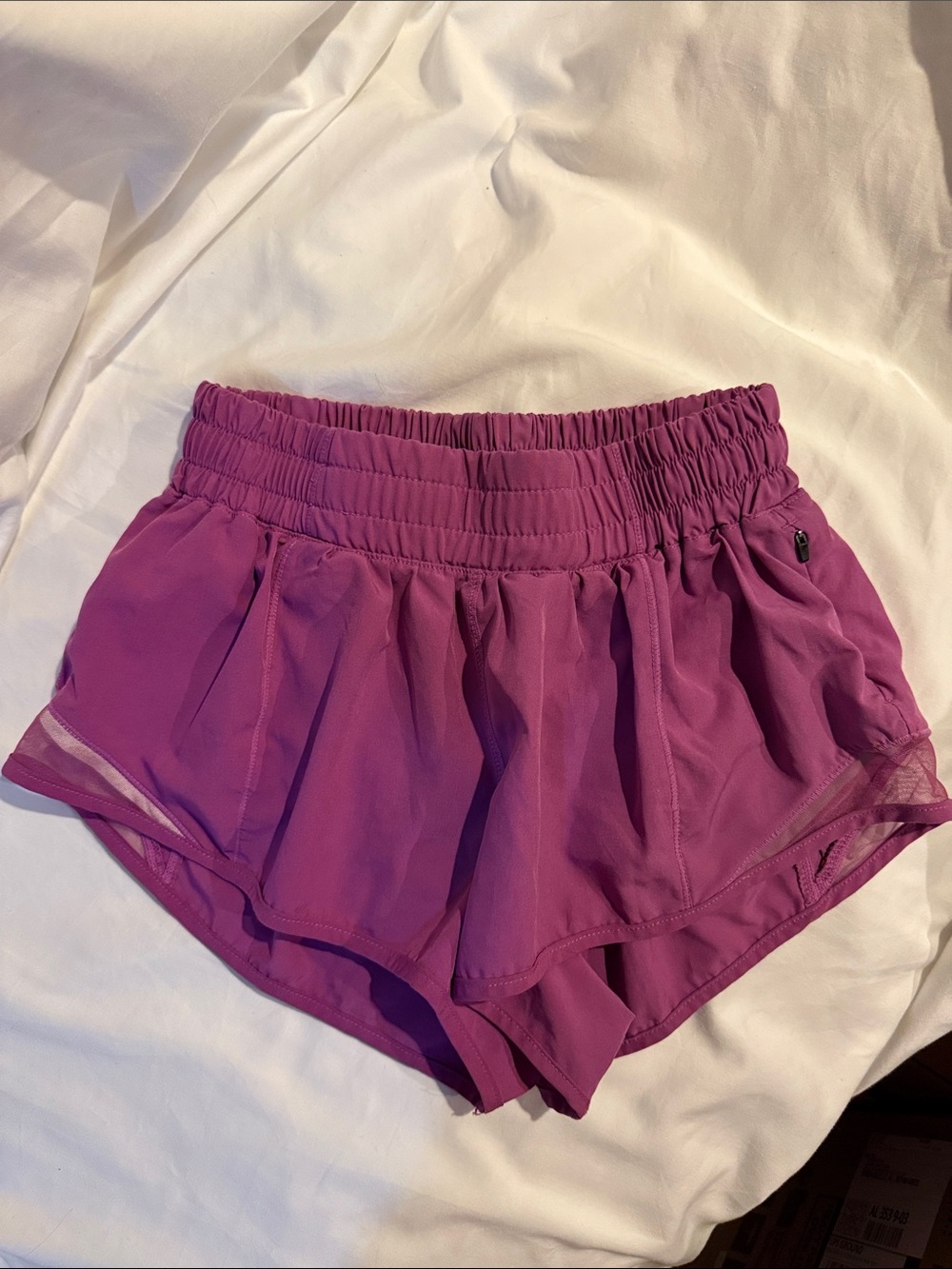 lululemon athletica magenta Layered Running Shorts